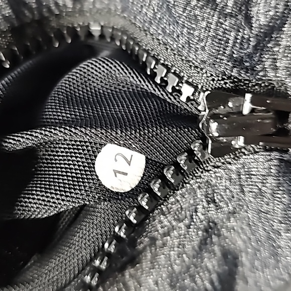 LULULEMON size 12 dark gray hooded zip up jacket - Picture 7 of 7